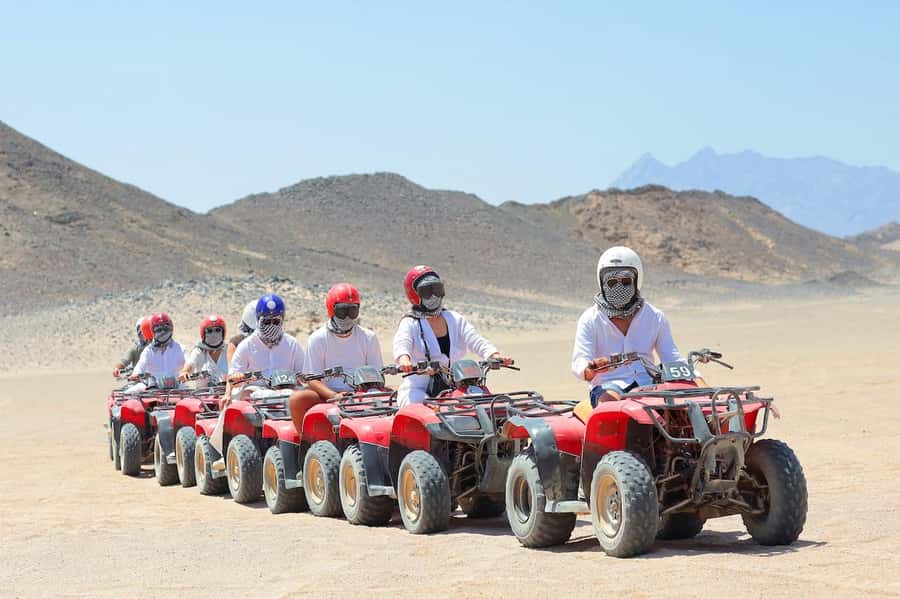 Hurghada: Egypt Quad Bike Safari Excursion Hurghada - The Bedouin village, tea, and camel session