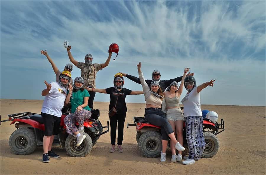 Hurghada: Quad and Buggy Safari with Dinner and Show - From Hurghada Hotel to the Desert Base