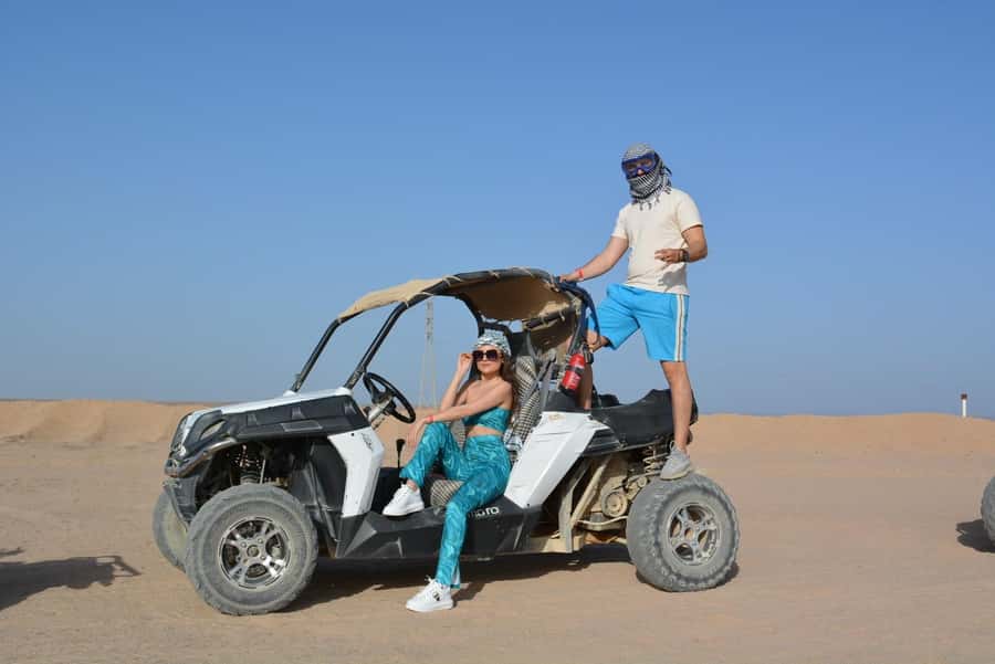 Hurghada: Quad and Buggy Safari with Dinner and Show - Dinner With Rice, Chicken, Salads, and Fruit