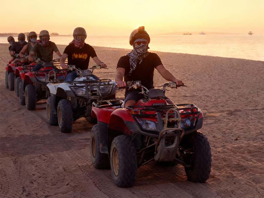 Hurghada: Quad Bike, Sea, Camel, Safari, Stargazing & Dinner - Two hours of quads across sand, rock, and open desert