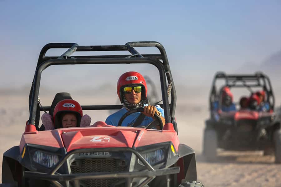 Hurghada: Sunset Desert Safari by Dune Buggy - From Hurghada hotels to the desert base
