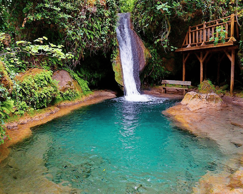 Icmeler Jeep Safari, Lunch, Water Fight, Colour & Foam Party - A cold waterfall beside a village
