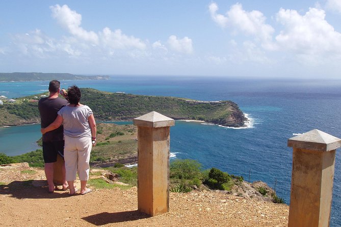 Island Safari Discovery - Potworks Dam and Antigua beyond the coast
