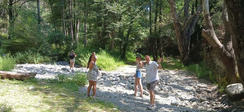 Jeep safari in Troodos, Afrotide's rock, Cyprus - Omodos for lunch and village streets