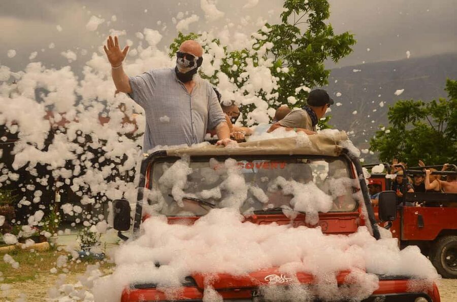 Jeep Safari-Lunch-Boat-Canyon-Waterfall-Foam,Water Party - Key points at a glance