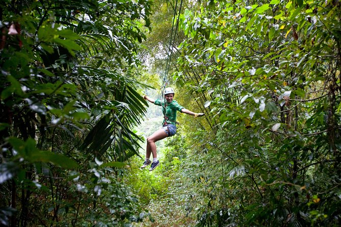 Jeep & Zip Safari St. Lucia From Castries - Treetop Adventure Park: one hour of zipline action