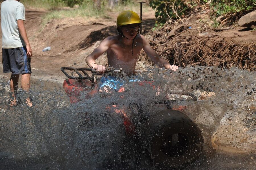 Kemer: Forest, Mud, and Streams Quad Safari Tour with Pickup - How much riding you should expect