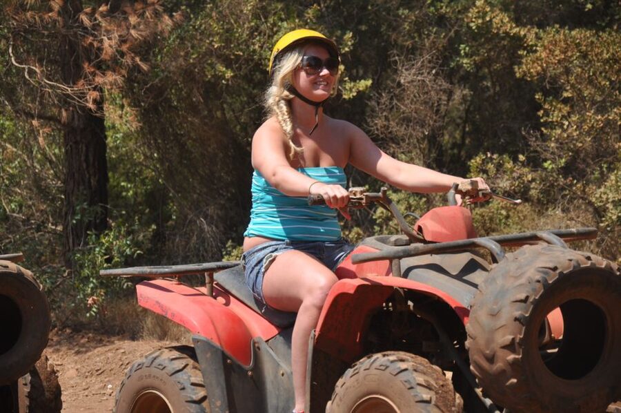 Kemer: Forest, Mud, and Streams Quad Safari Tour with Pickup - The quads and the safety question