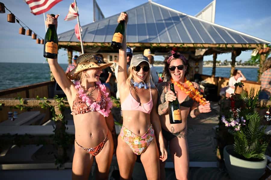 Key West: Sandbar Safari Tiki Cruise - From Harbor Walk to the Lazy Lady