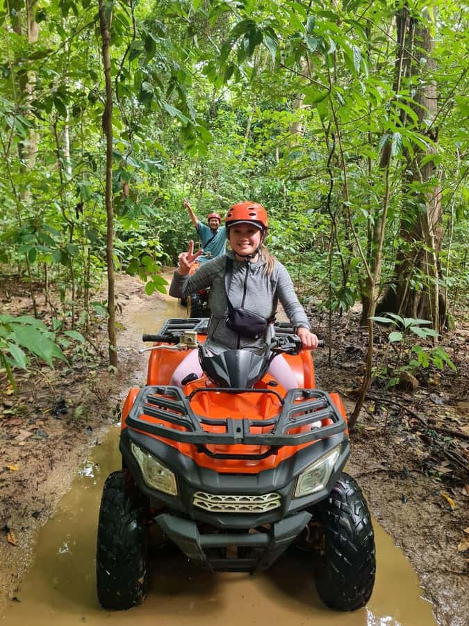 KhaoSok: Green Trails ATV Safari in Khao Sok - Plantation roads and green jungle tracks