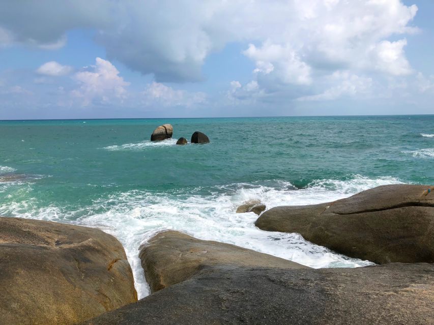 Koh Samui: 4x4 Off Road Island Safari Tour Including Lunch - The Secret Garden and stone figures