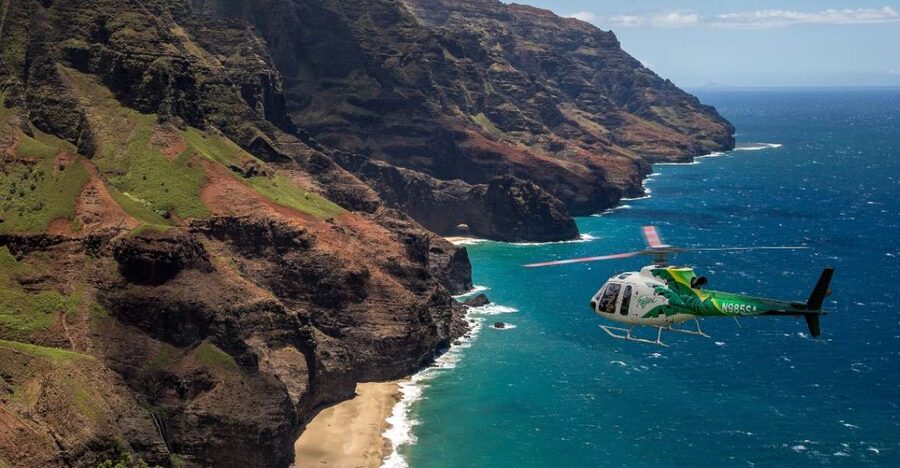 Lihue: Deluxe Waterfall Safari Helicopter Tour - Na Pali Coast: the flight’s headline view
