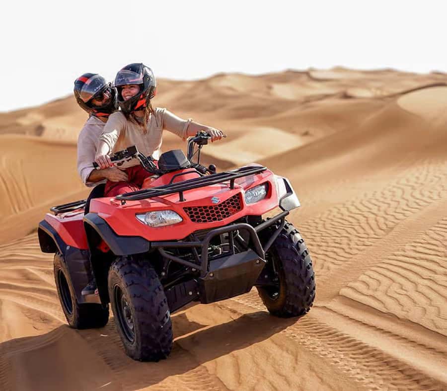 Luxury Dubai Desert Safari, BBQ, Camel Ride, Quad Bike, Show - The 4x4 Dune Bashing Ride