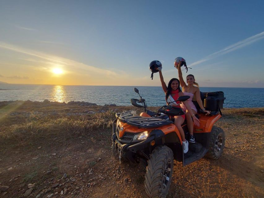 Malia: Off-Road Quad Safari Evening Tour / optional transfer - The final dusty route near Malia