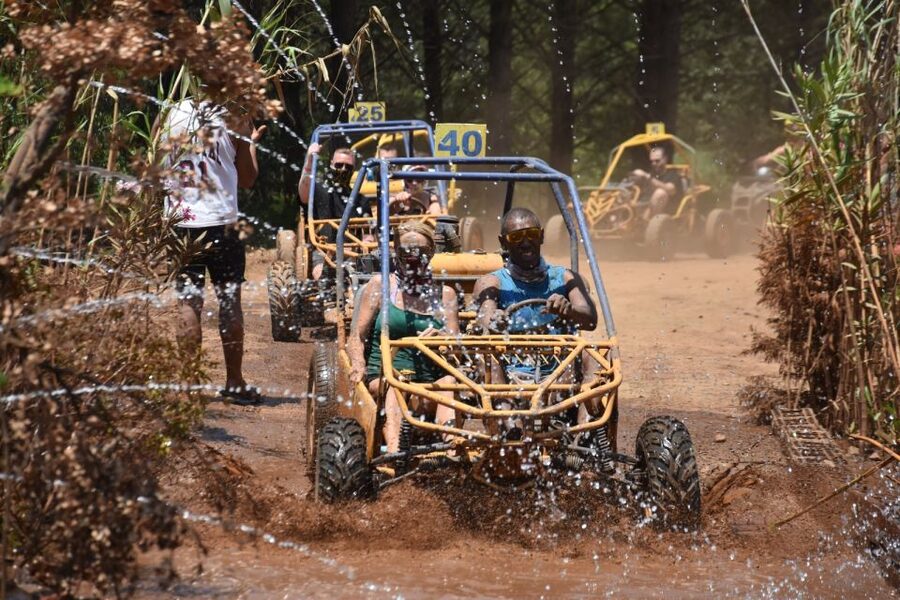 Marmaris: Buggy Safari with Water Fight & Transfer - Driving through woods, riverbeds, and mud