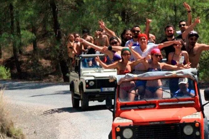 Marmaris Jeep Safari Tour With Waterfall and Water Fights - Lunch in Orhaniye