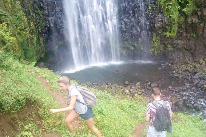 Materuni Waterfalls & Coffee making Cultural Tour | BURIGI CHATO SAFARIS LTD - Walking from Materuni village to the waterfall