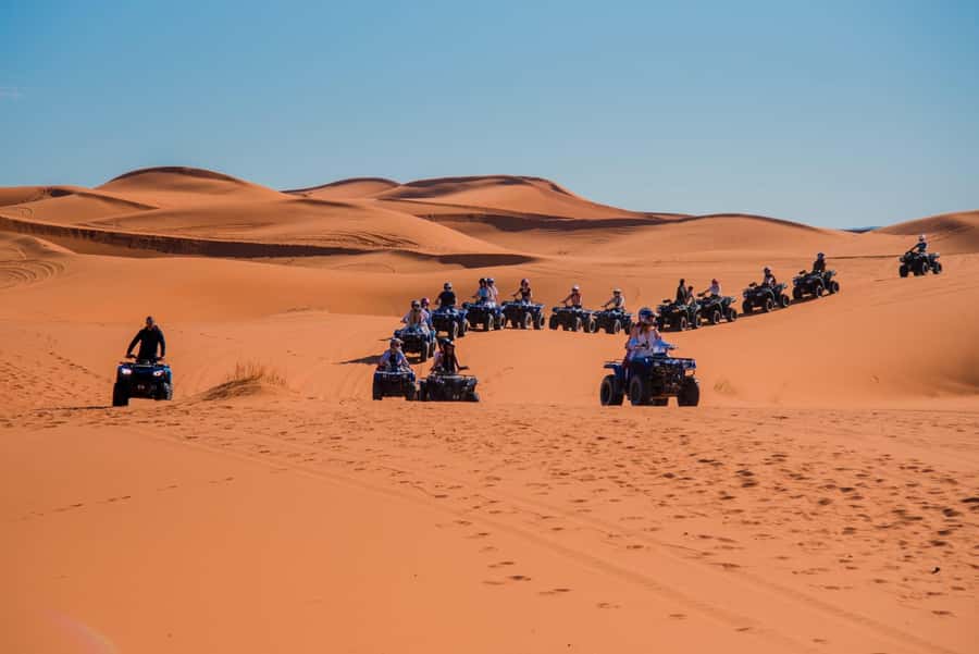 Merzouga : Adventure Quad Bike Safari, & Sandboarding - One hour of quad biking across the Merzouga dunes
