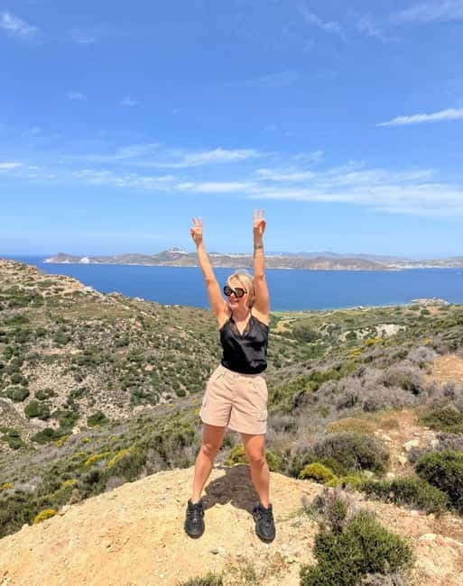 Milos Jeep Safari: Sunset, Off-Road & Hidden Hilltop Gems - Panagia Tourliani and the sunset picnic