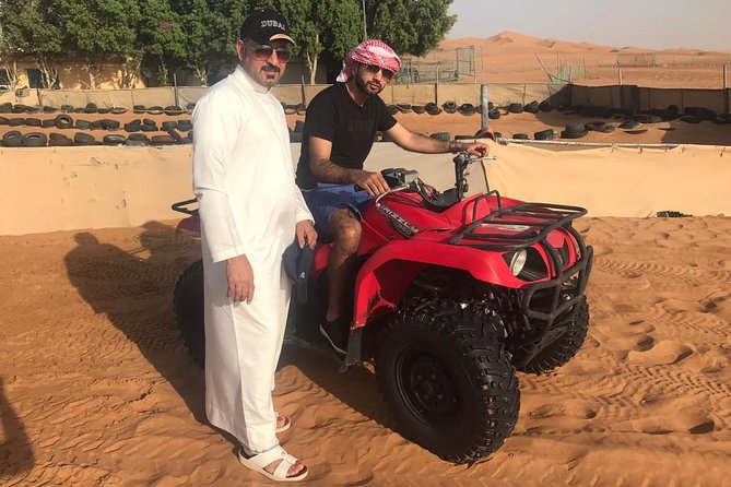 Morning Dubai Desert Safari with Sand boarding and Camel Ride - The quad bike and buggy upgrade