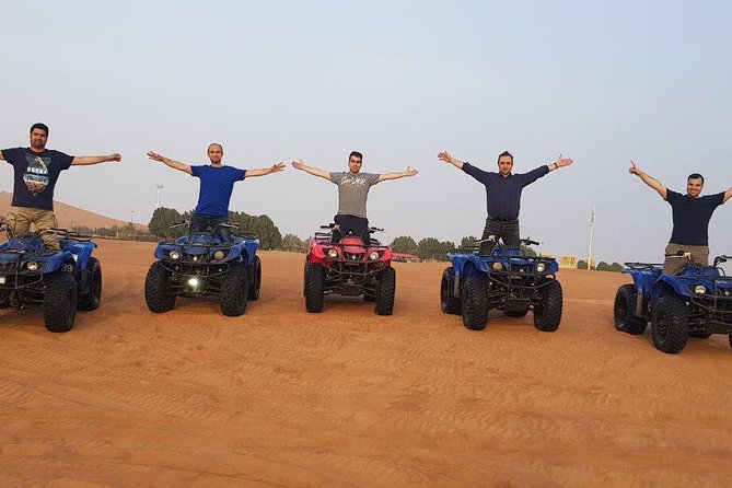 Morning Dubai Desert Safari with Sand boarding and Camel Ride - Crossing the red dunes in a Land Cruiser
