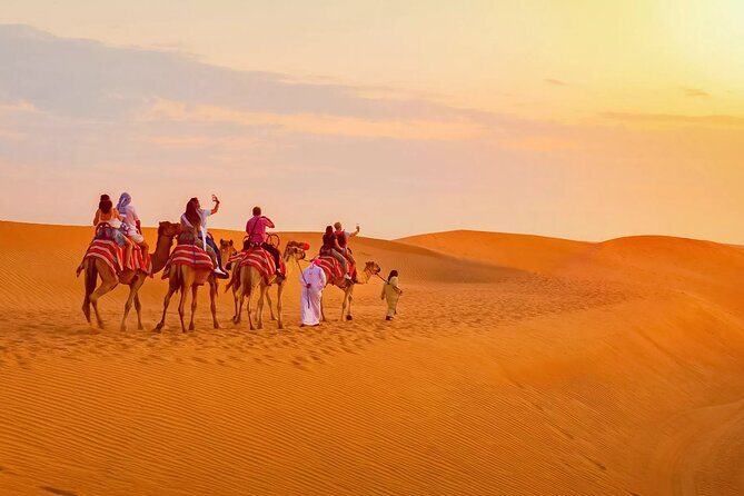 Morning Thrill: Exciting Desert Safari Adventure Camel Ride Dubai - The Camel Ride Is Short but Adds Tradition