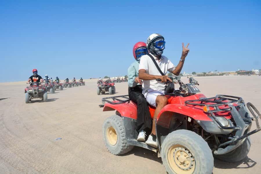 Morning Trip: Desert Safari Riding a Speed Quad Bike, Pickup - Riding 25 kilometers through the Eastern Sahara