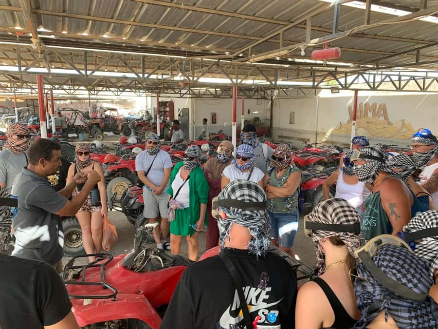 Morning Trip: Desert Safari Riding a Speed Quad Bike, Pickup - Leaving Hurghada for the quad station