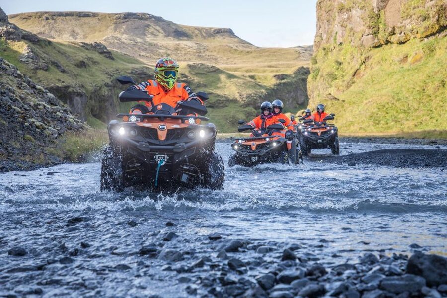 Mýrdalsjökull: South Coast ATV Quad Bike Safari - Looking inland toward Mýrdalsjökull