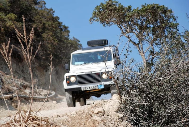 Paphos: Land Rover Jeep Safari Coastal Tour and Blue Lagoon - Walking into Avakas Gorge