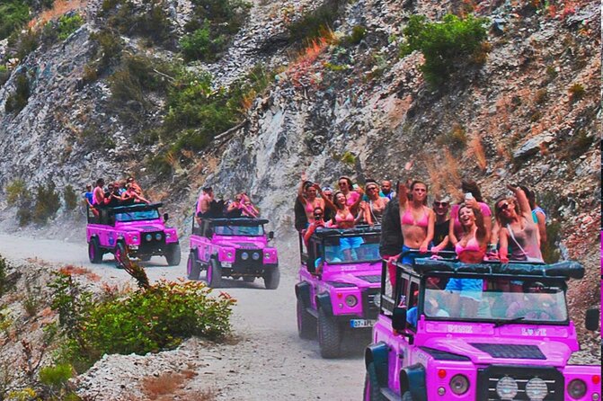 PINK JEEP TOUR - Alanya Jeep Safari - Dimcay: lunch beside Alanya’s famous river