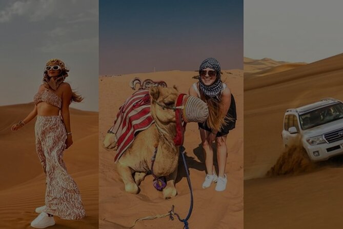Premium Evening Desert Safari Dubai with Camel Ride & BBQ Dinner - From Dubai to the Lahbab Desert at 2:30 pm