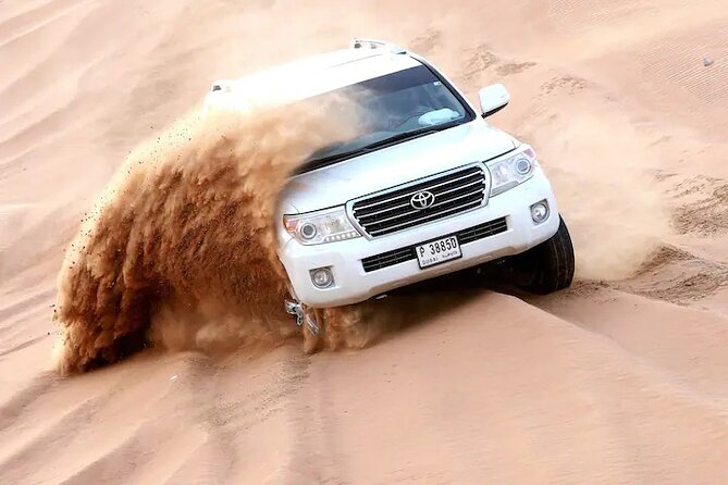 Premium Evening Desert Safari, Quad Bike, Camel & VIP BBQ Dinner - From Dubai hotels to Lahbab’s red dunes