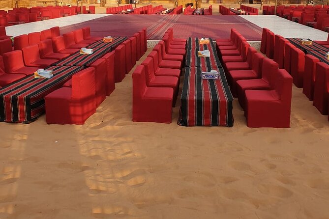Premium Red Dunes Safari | Camel Ride | Dune Bashing | Sand Ski - Barbecue dinner and four evening shows