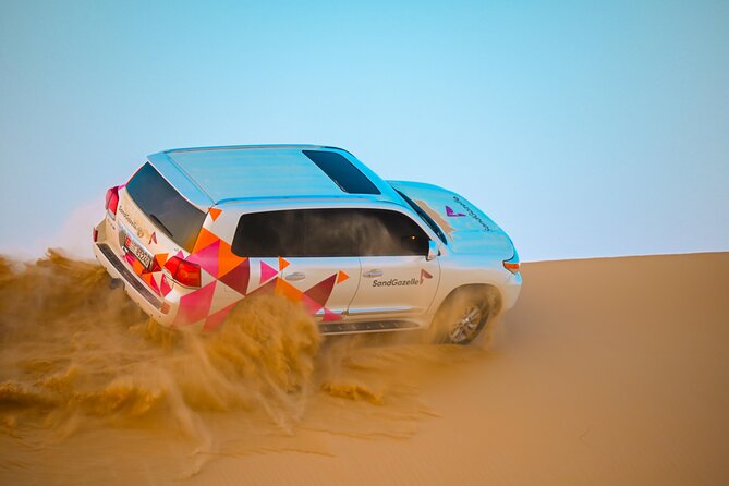 Private Dune Bashing in Abu Dhabi - Morning Desert Safari - Preparing the 4x4 for dune bashing