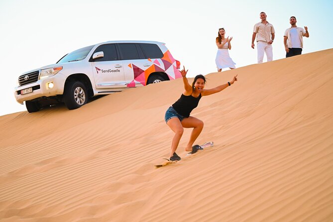 Private Dune Bashing in Abu Dhabi - Morning Desert Safari - Sandboarding on the dunes