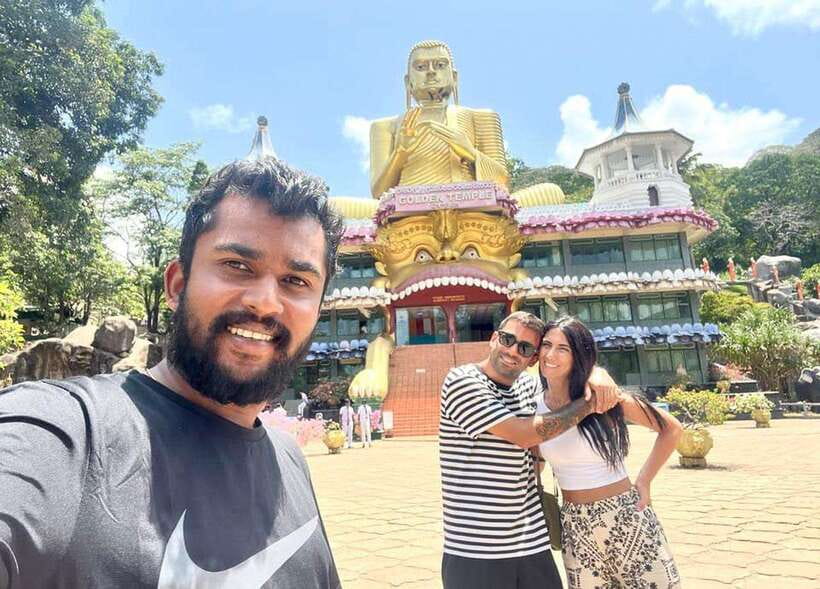 Private Kandy to Sigiriya and Minneriya Safari Day Tour - Dambulla’s cave temple and Golden Buddha