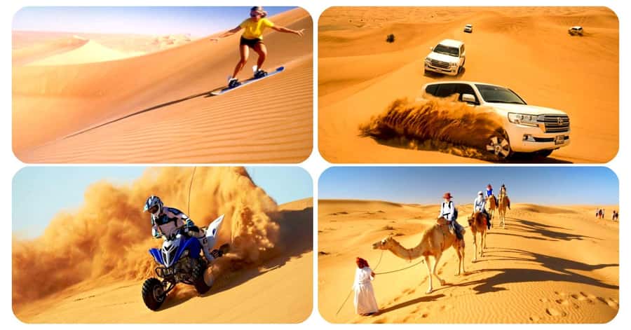 Qatar: Desert Safari, Camel Ride, Inland sea, Sandboarding - Dune bashing across Qatar’s open desert