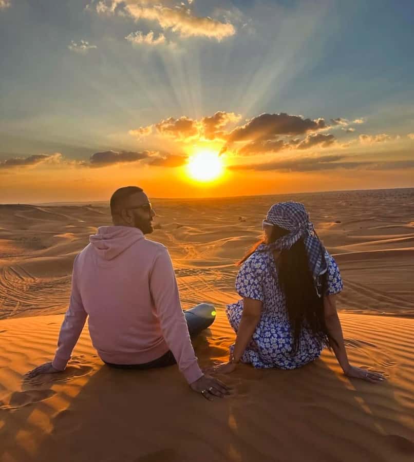 Quad Bike/Buggy, Desert Safari, Camel Ride, Dune Bashing - Sandboarding is simple, silly, and good fun