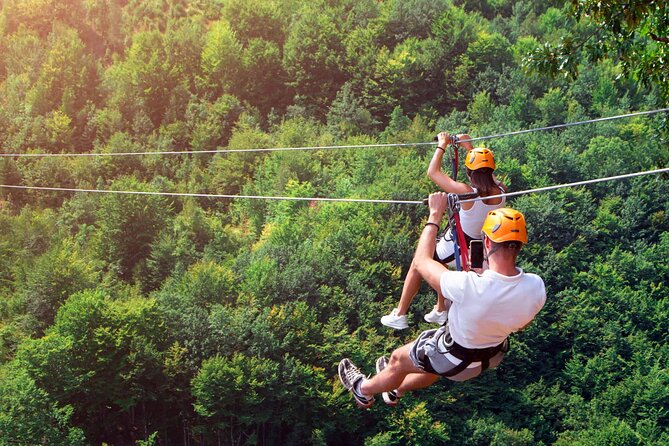 Rafting, Buggy Safari and Zipline in Köprülü Canyon Antalya - The zipline is short but adds variety