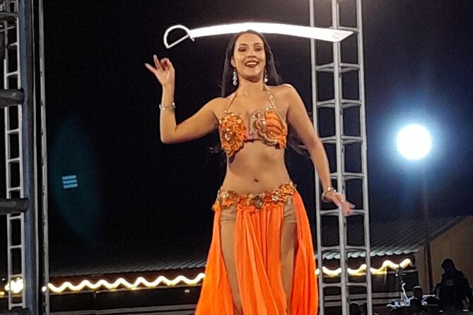 Red Dunes Desert Safari Dubai with Dinner Buffet, Show & Transfer - Belly dancing, Tanoura, and the fire show