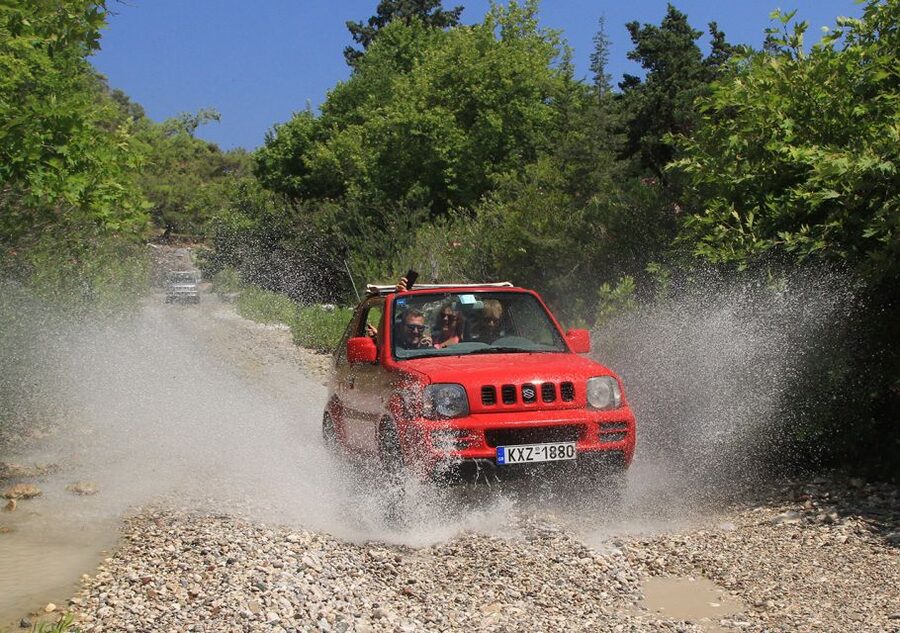 Rhodes: Self-Drive 4x4 Safari Tour with North Pickup - The first viewpoint and the safety briefing