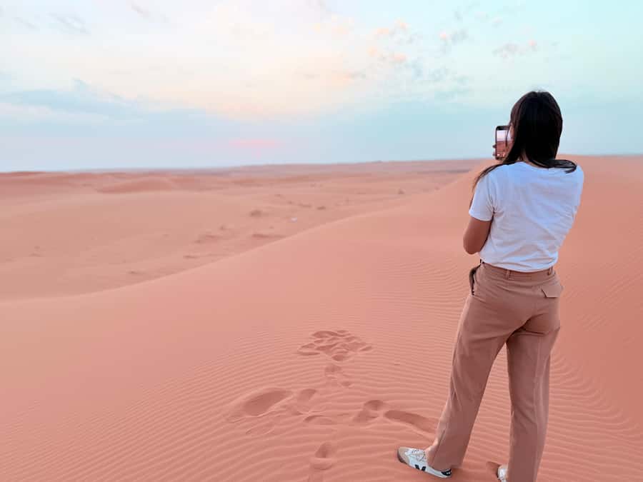 Riyadh: Red Sand Dunes (Safari trip) - Sunset, tea, and dinner beneath the stars