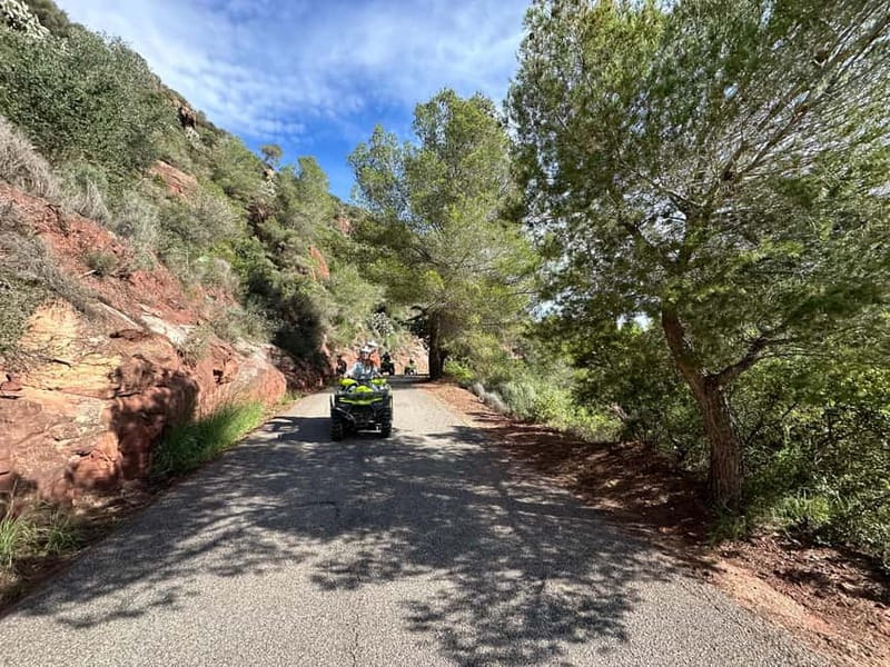 Salou: Off-Road Guided Quad Safari with Hotel Pickup - Leaving Salou behind by quad
