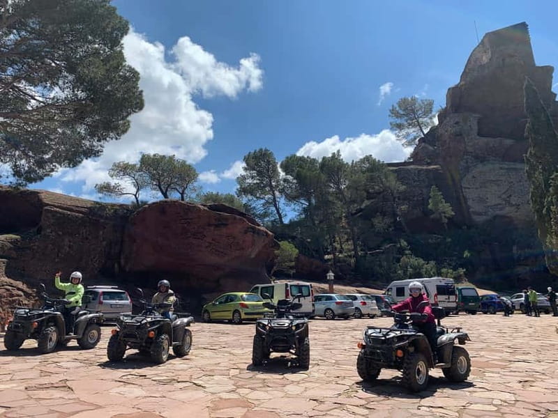 Salou: Off-Road Guided Quad Safari with Hotel Pickup - The safety briefing and practice laps
