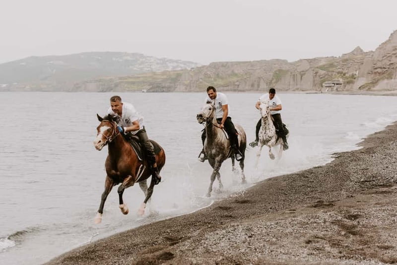 Santorini: Extreme Horse Safari with Beach Gallop - Ravines, volcanic hills, and rough ground