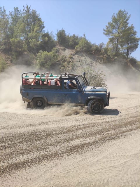 Side&Alanya:Rafting,Jeep,Quad/Buggy Safari/Zipline wLunch - Rafting beneath cliffs and through turquoise water