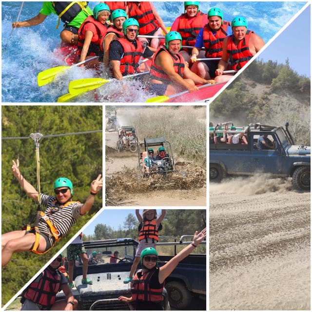 Side&Alanya:Rafting,Jeep,Quad/Buggy Safari/Zipline wLunch - The zipline adds a quick view from above