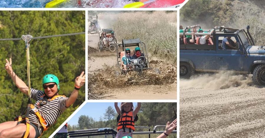 Side&Alanya:Rafting,Jeep,Quad/Buggy Safari/Zipline wLunch - Lunch gives the schedule a needed reset
