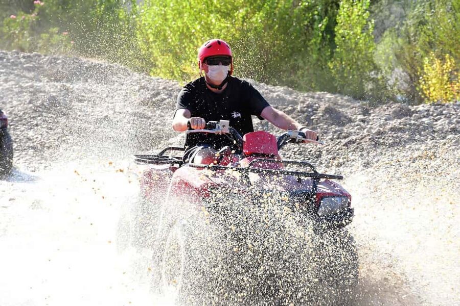 Side Off-Road Quad / Buggy Safari Tour With Hotel Transfer - Pine forest trails with dust, rocks, and mud
